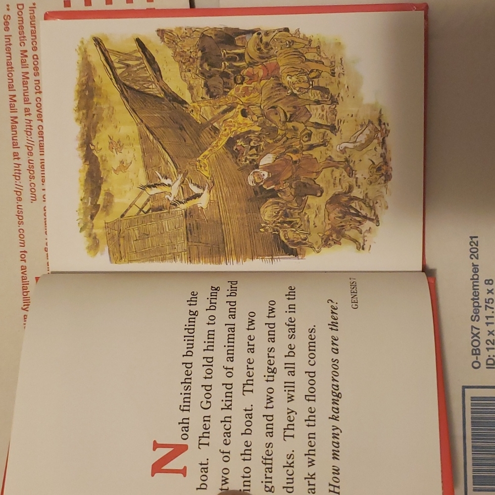 My First Bible In Pictures By Kenneth N. Taylor Hardcover Book - Picture 6 of 10